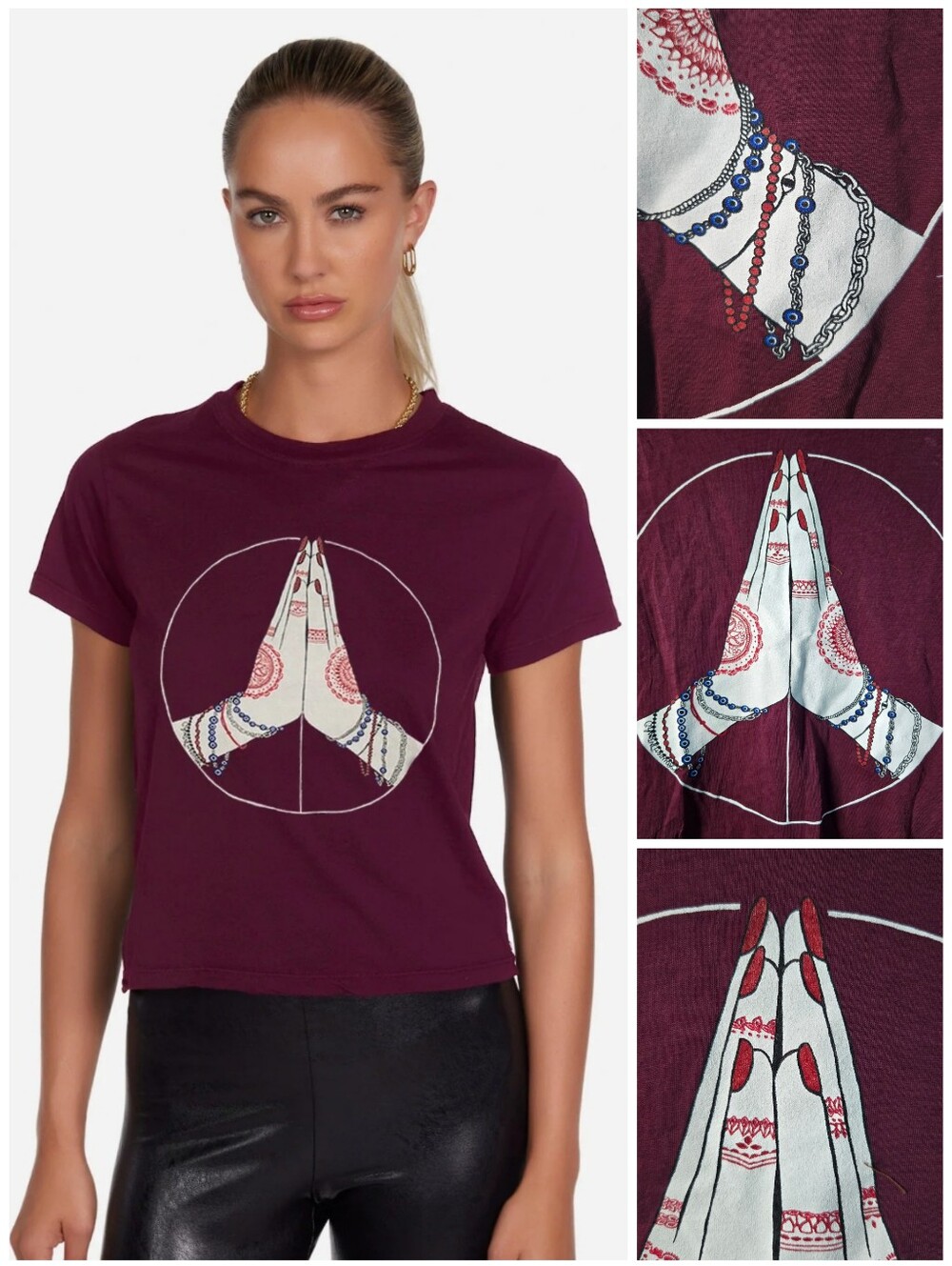 Lauren Moshi Peace Love Serenity baby tee